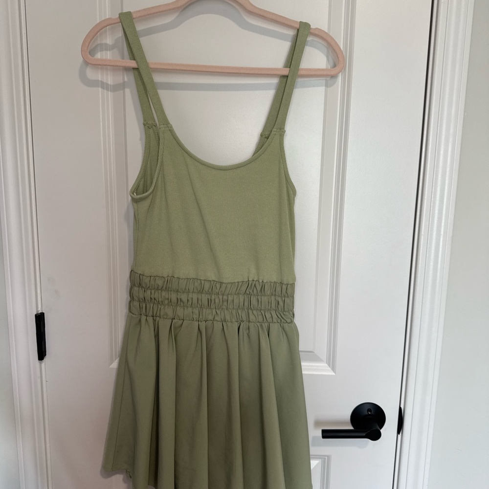 New In- Sleeveless Exercise Dress with Built in Shorts
